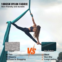 Aerial Silk & Yoga Swing, 11 Yards, Aerial Yoga Hammock Kit with 100gsm Nylon