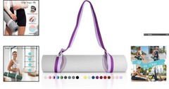 Soft & Durable Yoga Mat Strap with Hook & Loop Fastener – Perfect for Practice