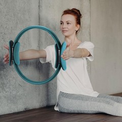 6 Pcs Pilates Ring 11.81 Inch Pilates Circle Yoga Ring Magic Lightweight Flex…