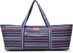 Large Yoga Mat Bag Travel Gym Bag for Pilates Office Beach Multicolor Striped