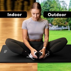 Yoga Mat For Yoga Gymnastics And Pilates Made Of Non Slip Nbr Foam Fitness M…