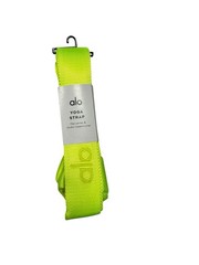 ALO Yoga Strap Highlighter Yellow Mat Carrier & Studio Support Prop NEW FreeShip