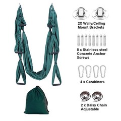 Aerial Yoga Swing Set Trapeze Hammock Kit Ultra Strong Anti-gravity Flying Sl…