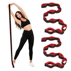 Fitness Resistance Bands, 12-Section Number Stretch Resistance Band 2 Pcs & Red