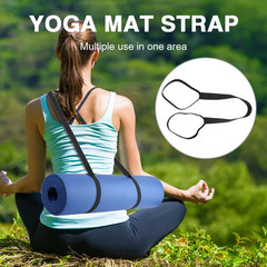 1-5PCS Yoga Mat Strap Adjustable Yoga Mat Holder Strap Elastic Sports Sling Shou