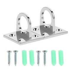 2 Pcs Queue Barrier Hardware Marine Hooks Eye Ceiling Hammock Hanging