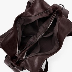 Slouchy Hobo Shoulder Bag for Women Soft Leather Purse and Handbags Punk Styl…