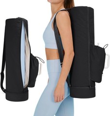 Puffy Yoga Mat Bag Yoga Gym Bags for Women Men, Full-Zip Pilates Bag with Wet…