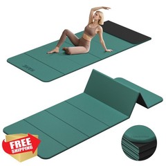 HAHE Yoga Mat Extra Thick TPE 72″x24″ Non-Slip Foldable High Density Portable