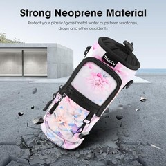25/32/40oz Water Bottle Carrier Bag Pocket,Insulated Neoprene Adjustable