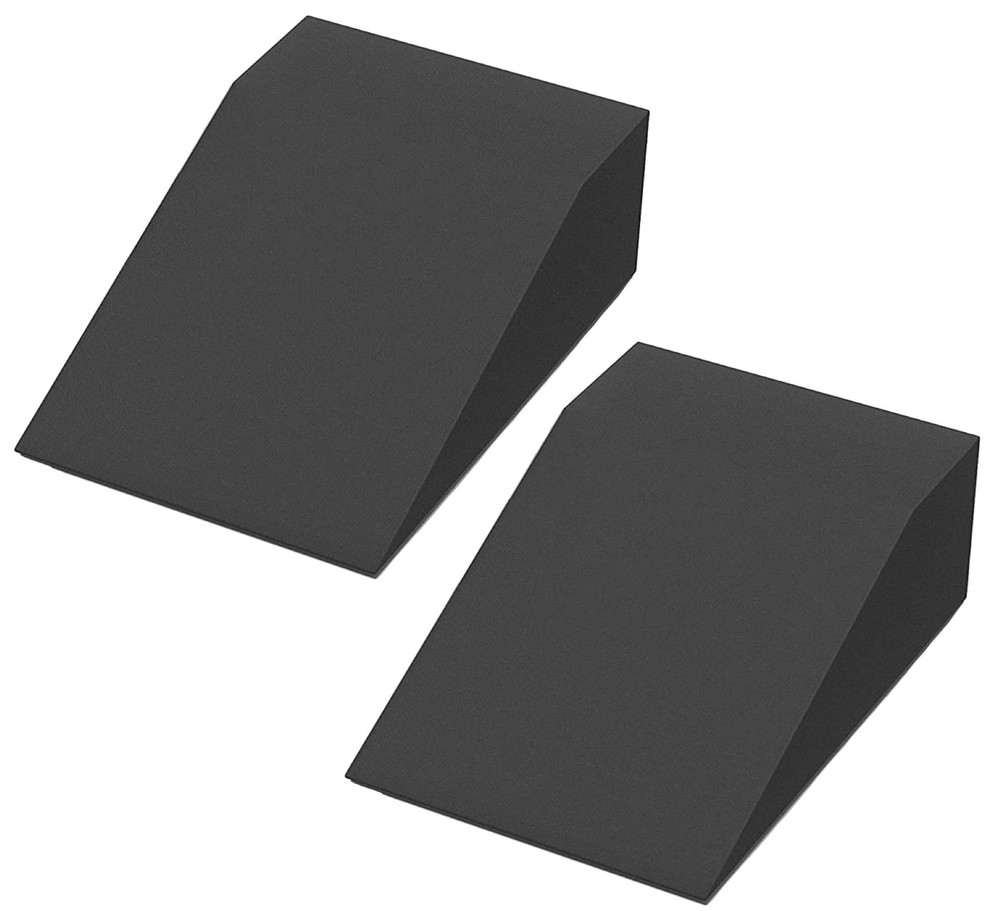 2 Pack Non Slip Squat Wedge Blocks Elevated Heel Calf Raises Platform Mat