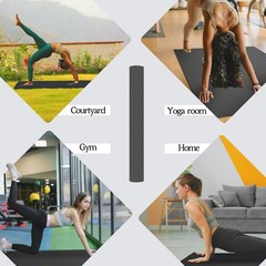 Extra Large Non-Slip Yoga Mat – Thick Durable Exercise Mat for Home Workout, Pil