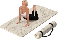 PAIDU Large Yoga Mat-72’X36’X0.4’ Extra Width ＆ Thick,Comfortable,Non-Slip Exerc