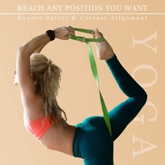6 Pcs Yoga Strap for Stretching 8 Ft Yoga Exercise Adjustable Straps Bands wi…