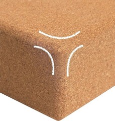 Cork Yoga Blocks 2 Pack Set -Natural Cork From , 9″X6″X4″ Yoga Blocks