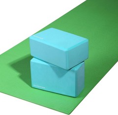 Fitvids High Density Yoga Blocks Set of 2 | 9 x 6 x 4 Inch EVA Foam | Green