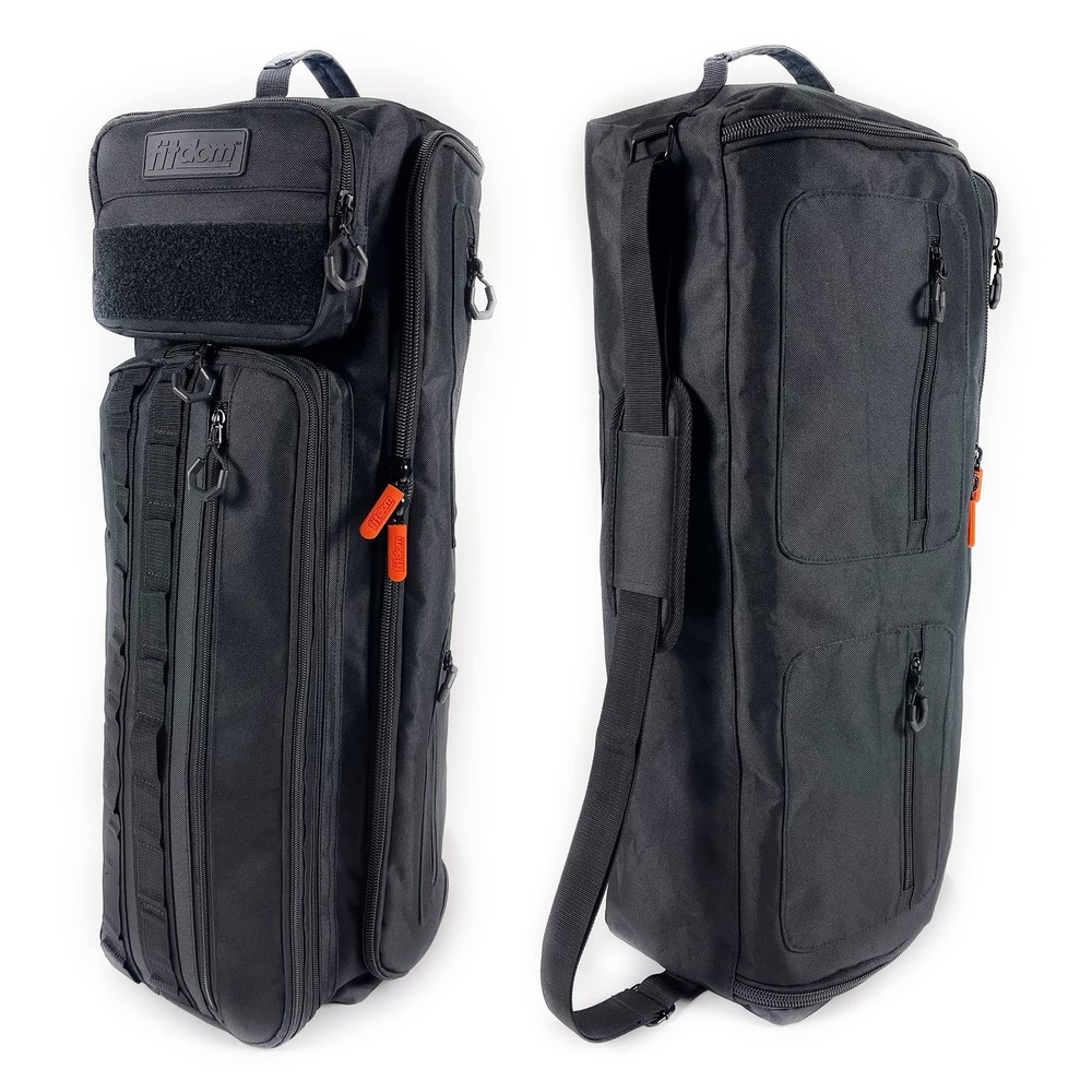Fitdom Tactical Inspired Yoga Bag for Adult Men. 10″L x 8″W x 25″H, Black