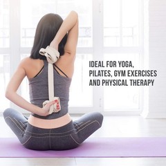 5 Pack Yoga Exercise Adjustable Straps 8Ft | BONUS eBook | with Durable D-Rin…