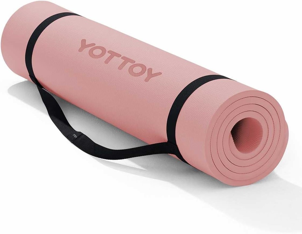Yoga Mat，Extra Thick Yoga Mat (1/2inch),Professional TPE Exercise Mat,Non-Sli…