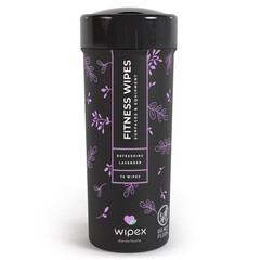 Wipex Yoga Mat Cleaner & Fitness Wipes 75 Count (Pack of 1), Natural Lavender