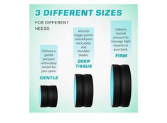 3 Pack Yoga Wheel Set Back Roller for Stretching, Back Pain Relief Spine Support