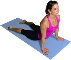Portable and Durable Blue Yoga Mat – Non-Slip Surface for Peaceful Practice