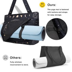 Yoga Mat Bag Carriers Fits All Tote Zipper Pocket Pilates Take In Out Gym