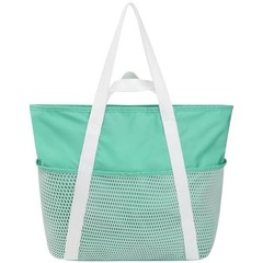 Waterproof Beach Bags for Women – Machine Washable Travel Medium Mint Green