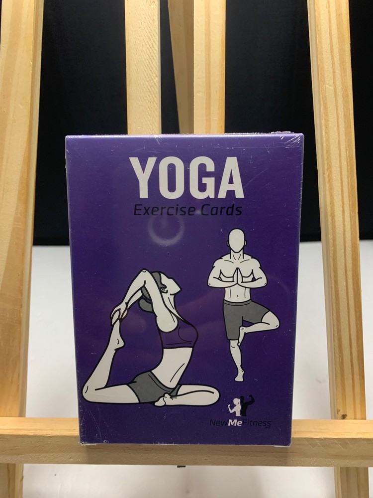 Yoga Exercise Workout Instructional Fitness Cards for Women & Men*New Sealed*