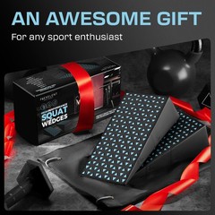Squat Wedge Block Pair – Heel Elevated Squat Wedge for Deeper Squats, Heavy L…