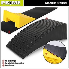 PR1ME Camper Leveler, 2 Pack RV Leveling Blocks, HDPE Curved Height to 4 inch