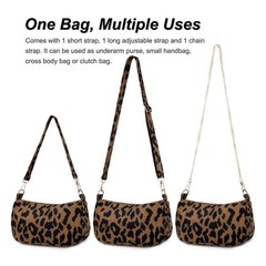 FITDON Small Shoulder Bag for Women, Corduroy Hobo Tote Handbag Clutch Purse …