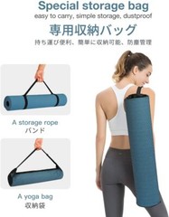 Gruper Yoga Mat Non Slip, Eco Friendly 0.24*24*72 Inches, 5.Grey Blue / Black