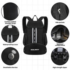 EULANT Soccer Backpack with Shoes Compartment, Waterproof Drawstring Bag for …