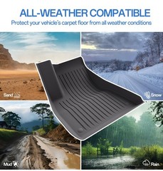 Floor Mats Fits for Tesla Model 3 2023-2018 – All Weather TPE Custom Fit Car …