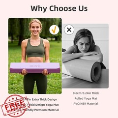 hahe Yoga Mat Deep Pink Light Pink