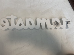 Namaste Wooden Inspiration Sign White Cursive Motivation