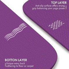 Large 6’x4′ Yoga and Pilates Mat – 6mm Thick Non-Slip Eco-Friendly Design