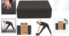 Durable Black Yoga Block for Enhanced Balance & Flexibility – Lightweight Design
