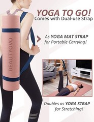 BEAUTYOVO 72” x 24” x 1/3” (Regular Version), Cherry Pink & Navy Blue