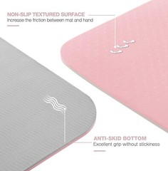 Lightweight Eco-Friendly 1/4″ Yoga Mat with Storage Bag – Perfect for Wellness