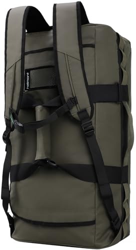Water Resistant Backpack Duffle Heavy Duty Convertible Duffle 60L Army Green