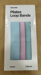 BetterMe Pilates Loop Bands Pastel 3 Bands New Sealed with Case, New