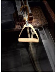Pilates- Leather Classic with hardwood swivel grip and leather ropes