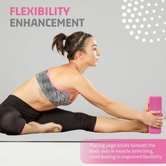 3×6″x9″ EVA Foam Yoga Blocks – Non-Slip Support for Pilates & Meditation”