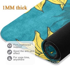 Sunflower Yoga Mat Home Workout Fitness Women Non Slip Storage Bag