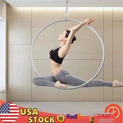 90cm Aerial Lyra Hoop Gymnastic Equipment Lifting Ring Yoga Ring Dance Stainless