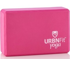 (2) URBNFit Yoga Block – High Density EVA Foam – Pink Color – 3”x 6″ x 9″ NIB