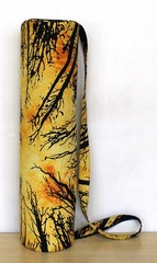 Indian Yellow Forest Yoga Mat Carrier Bag Mandala Large Bag With Shoulder Strap