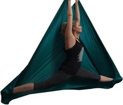 Kit de columpio de yoga con hamaca aérea para interiores y exteriores Verde NEW